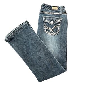 Womens Earl Mid Rise Bootcut Medium Wash Denim Jeans Size 10